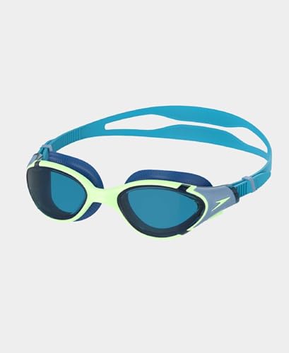 Image of Speedo Unisex Adult Biofuse 2.0 Polarised Tint-Lens Swim Goggles - Black & Green
