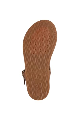 Geox Women's J Sandal Eolie Girl, Cognac Rose Gold, 12.5 UK