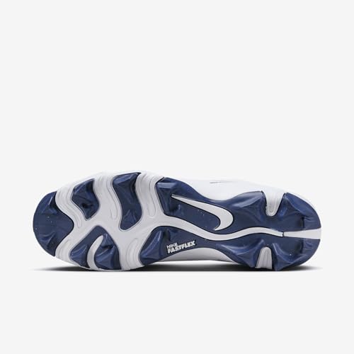 Nike Hyperdiamond 4 Keystone Women's Softball Cleats (FZ0920-103, White/Pure Platinum/Midnight Navy)2