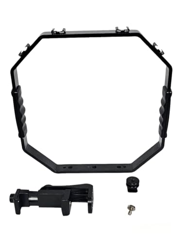 SHOPEE Video Handheld Stabilizer, Four Cold-Shoe Shooting System Camera Rig Support Bracket with Smartphone Holder Vlogging kit Compatible with All Camera Action Camera DSLR Smartphone - Image 5