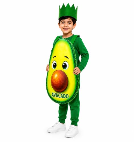 Image of Raj Costume Kids Fruit & Vegetable Fancy Dress Costume | Soft Felt Fruit and Vegetable Cutout Costume for Boys & Girls | School Annual Function