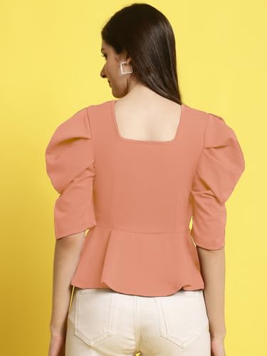 Image of Fabflee Women's Solid Regular Fit Top