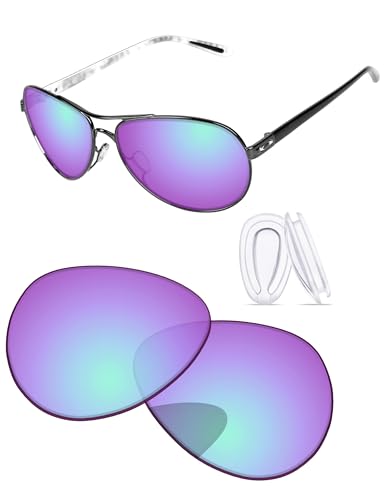 Image of Replacement Lenses & Nosepads for Oakley Feedback OO4079 59mm Sunglass - Precision Fit, UV Block & Impact Resistant