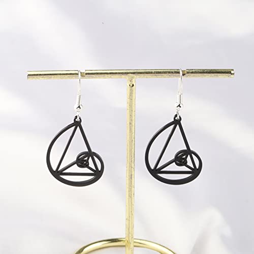 PLITI Golden Ratio Earrings For Math Lover Fibonacci Spiral Gift Sacred Geometry Math Jewelry Mathematician Gift4