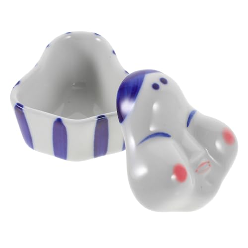 healvian 陶磁器製小型調味料皿 蓋付き 和風醤油ボウル 刺身用ディップソース皿 軽量コンパクト 食卓を彩るシンプルエレガントデザイン 収納