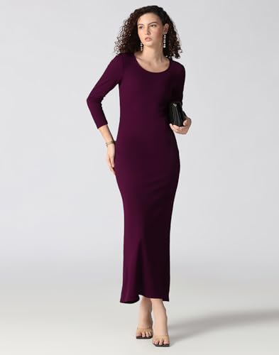 Image of Selvia Lycra Bodycon Dress for Women, One Piece Western Dress for Women