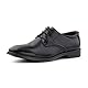 Hitmars Anzugschuhe Herren Schnürhalbschuhe Business Schuhe Klassischer Derby Oxford Lederschuhe Hochzeit Schuhe A Schwarz EU48