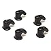 Boat J-Hooks 7119910 | 3/8 x 1 x 3/4 Inch Black Nylon (Set of 5)