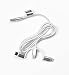 Produktbild USB Kabel doppelt geflochtenes Nylon für emporia Telme X200, 3 Adapter, ca. 1 Meter
