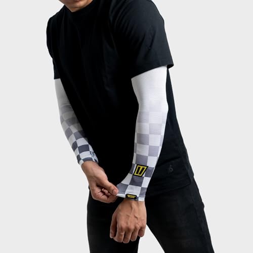 Image of TIIVRA Arm Sleeves, UV & Tan Protection, 4 - Way Stretch Arm /Hand sleeves for Men, Women for Riding, Biking, Cricket, Running, Sports