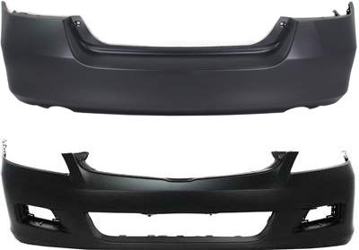 Garage-Pro Bumper Cover SET Compatible with 2006-2007 Honda Accord Sedan Front and Rear