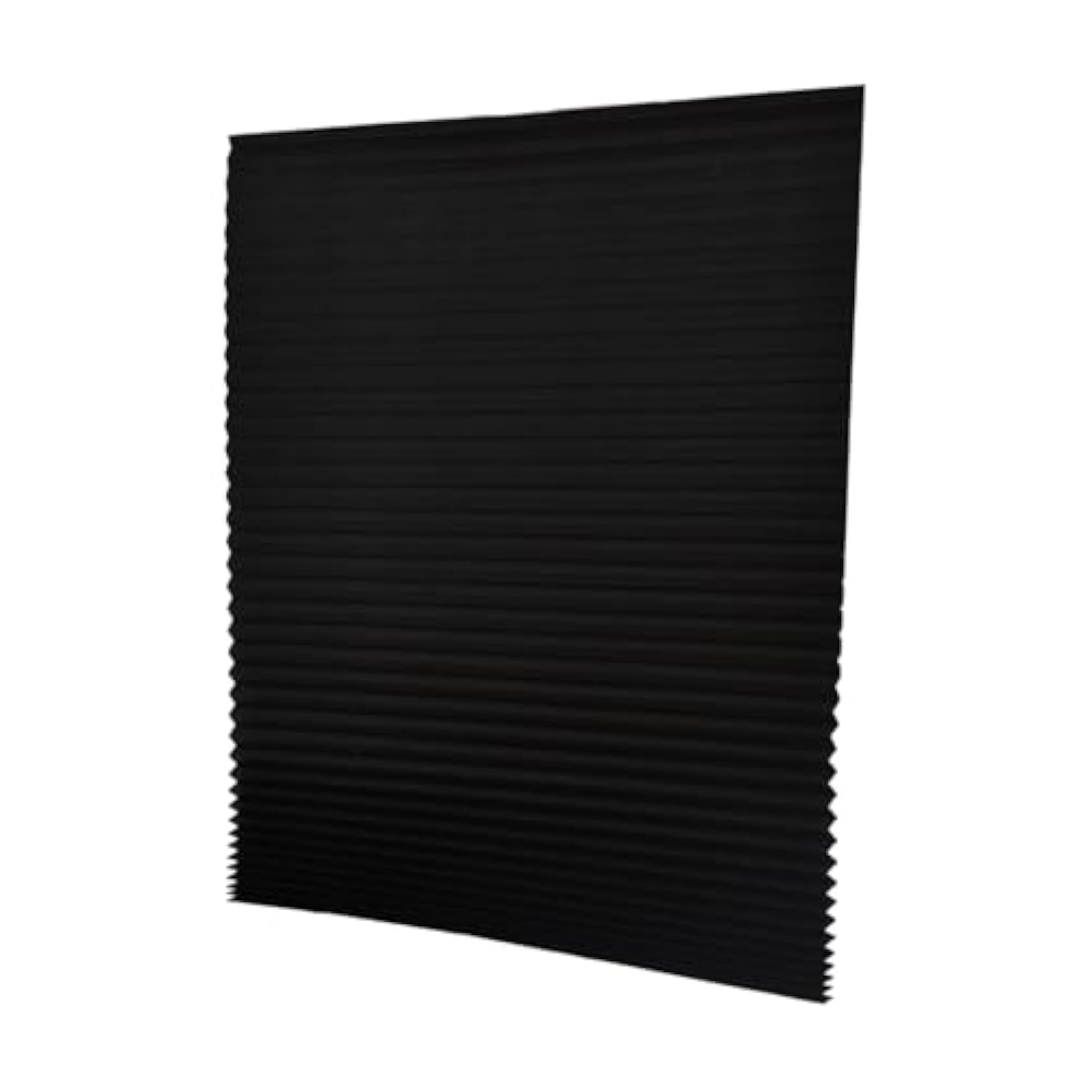 Temporary Window Pleated Shades, No Drill Black XL