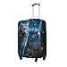 QSMBNET Travel Luggage Cover Female Lynx Spandex Suitcase Protector Washable Baggage Covers Fashion Elastic Scratch-Resistant Luggage Cover Protector Fits 18-32 Inch Luggage
