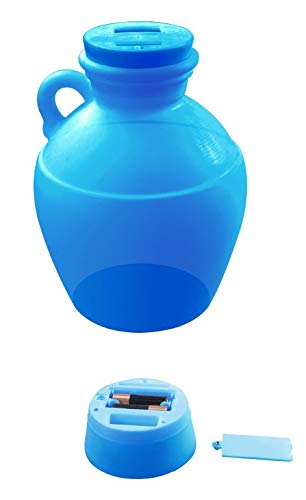 Mindscope The Money Jug Digital U.S. Coin Bank Comes with LCD Screen and Bill Count Slot for Adding Bills (Blue) - Thumbnail 3