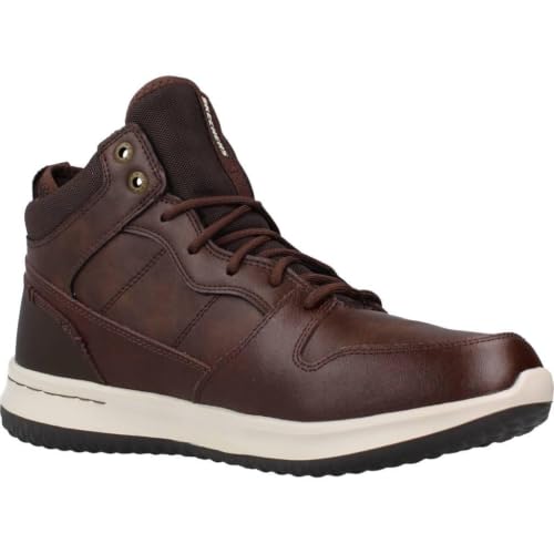 Skechers Herren Delson Selecto Klassische Stiefel, Chocolate Leather, 39 EU – Ansicht 6