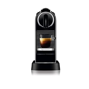 Nespresso Citiz Coffee Machine by De’Longhi for Original Coffee Pods, Italian Inspired Espresso, Quality Coffee, Starter Capsule Set Included, EN167.B, Black