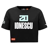 Pro Standard Womens WNBA New York Liberty Sabrina IONESCU #20 Classic Player Name and Number S/S Boxy TEE Black M