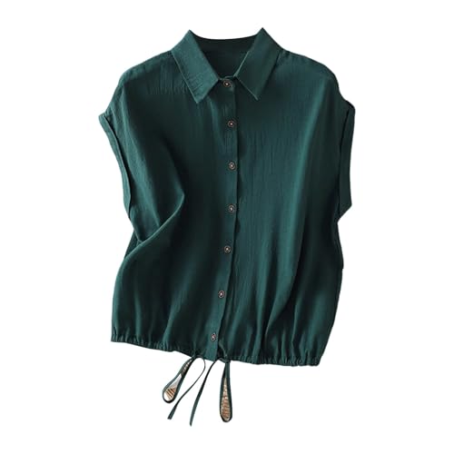Blouse Été Casual en Coton Lin : Votre Look Chic et Fluide pour les Sorties