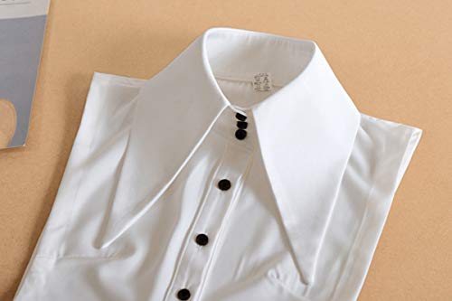 Elegtiskas Detachable Dickey Collar Blouse Half Shirt False Collar for Women and Girl4