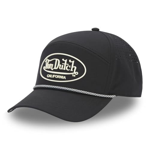 Casquette Von Dutch en velours côtelé ajustable à 6 panneaux pour homme et femme