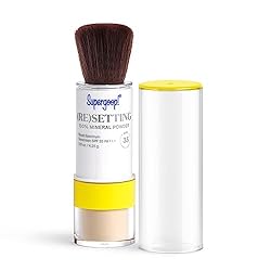 PROTECT & PERFECT - Supergoop! (Re)setting Powder is a mineral, non-nano mineral setting powder that allows you to set makeup, mattify shine and reapply your UV protection (even over makeup!) in one swoop. FOR EVERYONE - This innovative SPF 35 sunscr...
