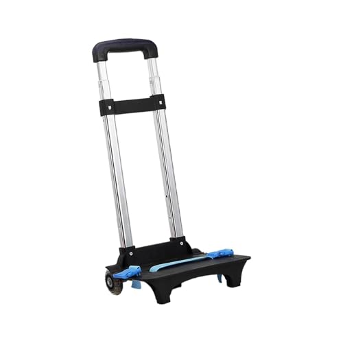 Carrito de equipaje de 40/65/90 cm de tamaño ajustable y ruedas para compras y viajes 2