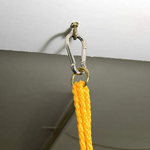 Pure Source (India) Brass Anchor Round Close Hook 8 Mm Fasteners, 8 Piece, Gold