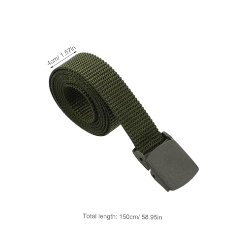 BESTYASH 4pcs Men Tactical Belt Belt Police Construction Outdoor Hiking Canvas Nylon Web2