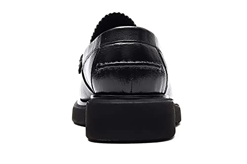 Santimon Men's Loafers Slip-ons Leather Formal Dress Tassel Penny Loafers Fashion Thick Sole Casual Shoes for Men4