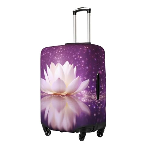 Flower Purple Print Luggage Suitcase Covers Elastic Washable Luggage Protector Luggage Covers For Suitcase2