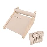 Glomora Soporte de pulsera, Orderly almacenamiento de gran capacidad madera joyería soporte para el hogar tiendas minoristas