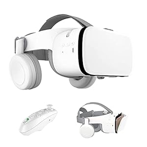 APKLVSR VR Headset, Virtual Reality Headset met VR Afstandsbediening voor 4.7-6.3 Inch iPhone en Android Smartphone, VR…