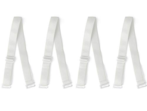 Image of uxcell 2 Pair 10 /12 /15 /18 /20mm Width Stretchable Shoulder Bra Straps Adjustable Elastic Straps for Women