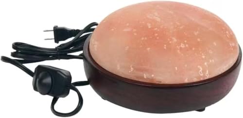 Himalayan Salt Rock Foot Dome Cage Lamp 7″ (D) × 9″ (H) – Bucket Salt Lamp for Therapy, Room Decor & Air Purifying Spa