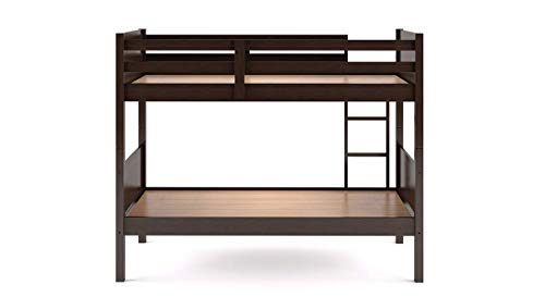 Image of Sheesham Solid Wood Double Size Bunk Bed for Bedroom | Walnut Finish (Walnut Finish)
