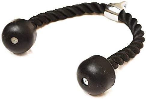 Fitness Health FH Heavy Duty Tricep Rope Bodybuilding Gym Pull Down Multi Gym Cable Attachment