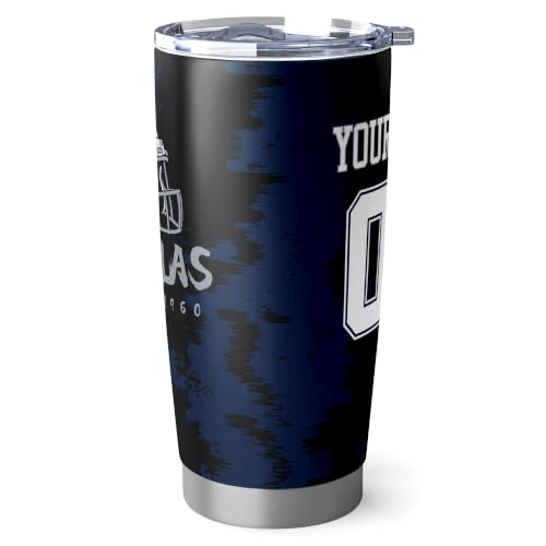 Image of ANTKING Dallas Tumbler 20oz Travel Mug Custom Number Name Gifts