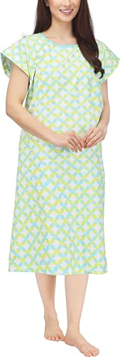 Image of NY Threads Women's Hospital Gown Soft and Stylish Patient Gown