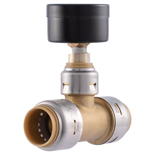 SharkBite Max Brass Pressure Gauge Tee