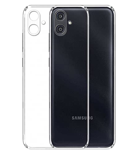 Image of Transparent Soft Silicone TPU Flexible Back Cover Compatible with Samsung Galaxy A04e