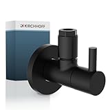Kirchhoff Angular Universal con liberación rápida, válvula de Control de ángulo para tuberías de Agua fría y Caliente, 98166120, Negro