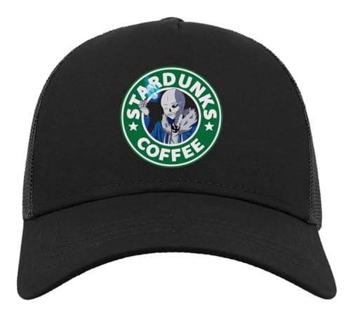 Casquette de baseball anti-transpiration coton noir style anime avec filet arrière ajustable