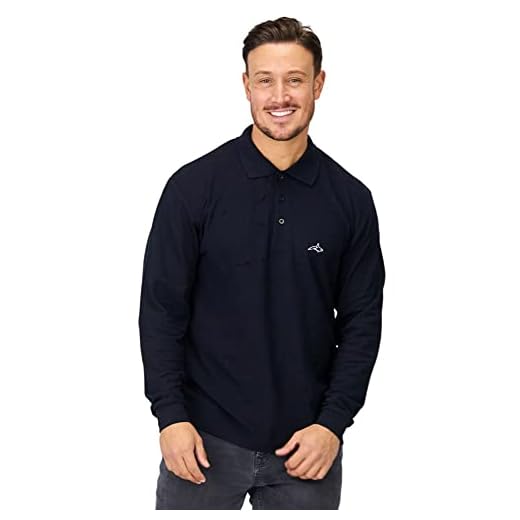 Killer Whale Camiseta Polo Hombre Manga Larga Transpirable Original (Azul Marino, XXL)