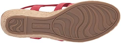 Easy Street womens Stargaze Wedge Sandal, Red, 6.5 Wide US | Image 3