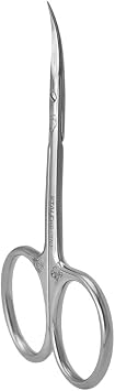 Staleks Exclusive 20 Type 2 Cuticle Scissors Magnolia Short Handles for Small Hands, Manual Sharpening