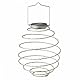 Garden Mile Weiße solarbetriebene LED-Gartenornamente Außenlaterne Lichter mit Spiraleffekt - Hängende Kupfer-LED-Solarlaternen für Party, Hochzeit, Gartendekor (Spirallicht, 4 Stück)