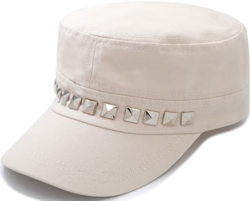 Gorra plana estilo militar cadet para hombres y mujeres miniatura 1