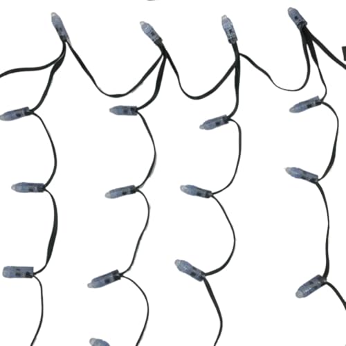 GwoFds0ty Direccionable 7 nodos 10 gotas LE RGB Cadena de carámbanos a todo color DC12V WS2811 controlado todo cable NEGRO IP68 Juego de 70 nodos