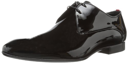 Image of Hugo Men's Patent Calf Tuxedo Oxford
