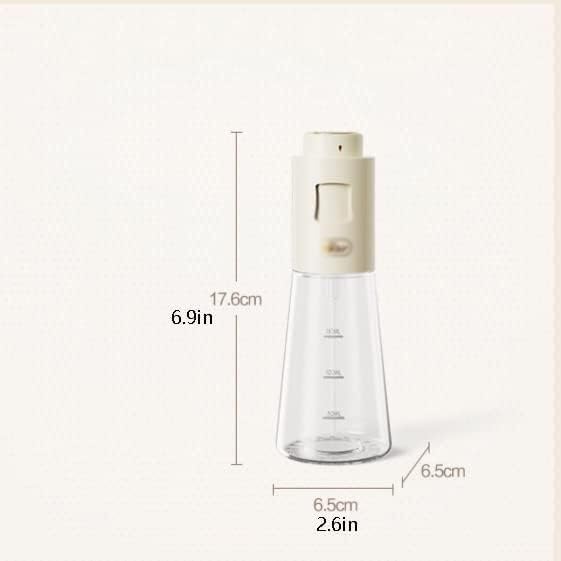 Ölflaschensprüher, Olivenölsprühflasche, Ölsprühflasche, Küchenkessel, hängt nicht, Ölspender, Pressglas, Essigsprüher, Speiseölsprüher for einfachen Kochen (Color : Bianco, Size : 2 sets)